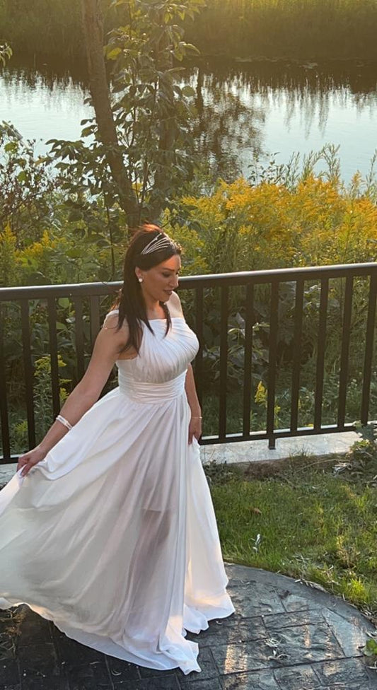 Alya White wedding dress